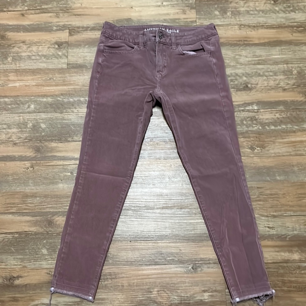 AEO mauve jeggings